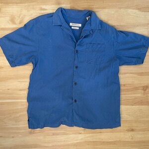 Tommy Bahama Men's Blue Casual Button Down Shirt